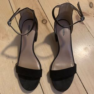 Black Block Heel Sandal